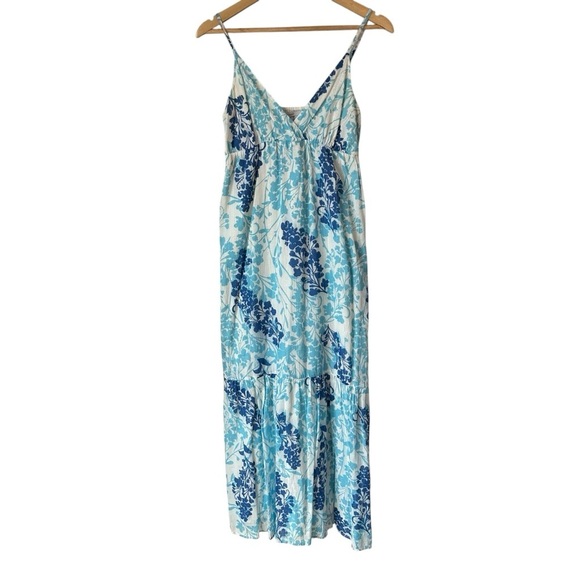 Old Navy Floral Blue and White Maxi Dress, Medium - Picture 1 of 12